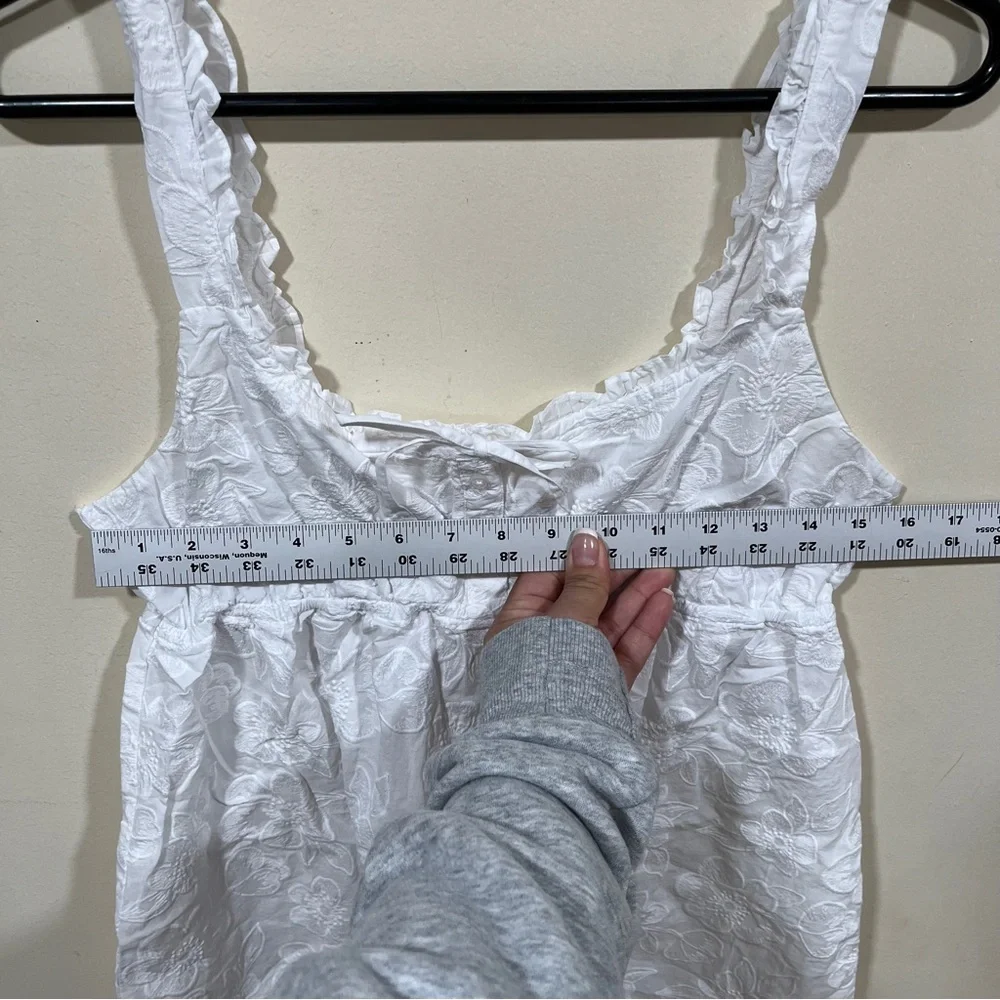 NWT Aerie Off-Duty Embroidered Cotton Nightie
Size M white pjs dress - Picture 4 of 11